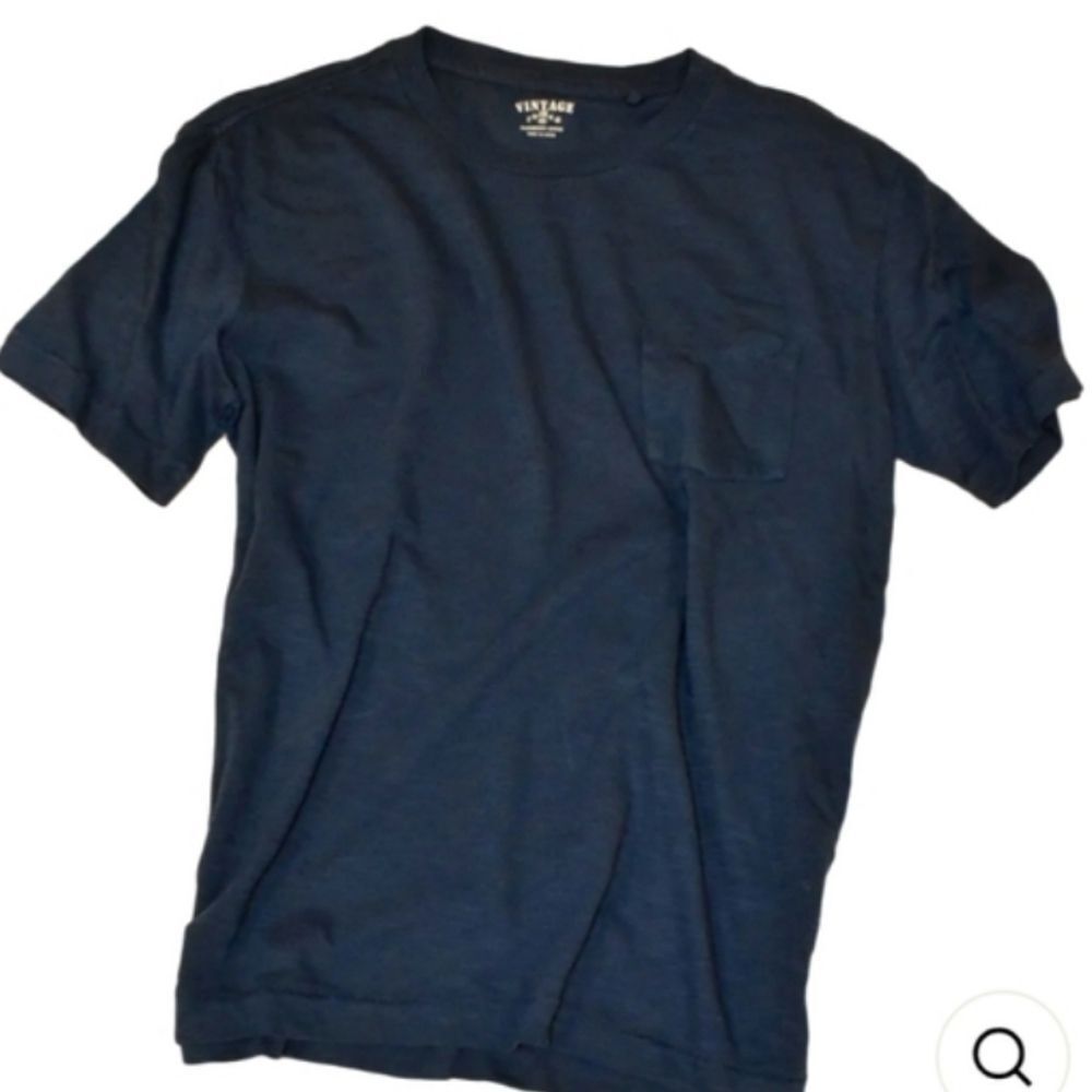 VTG 1946 Negative Slub Pocketed Crew Neck Men's‎ T-Shirt
